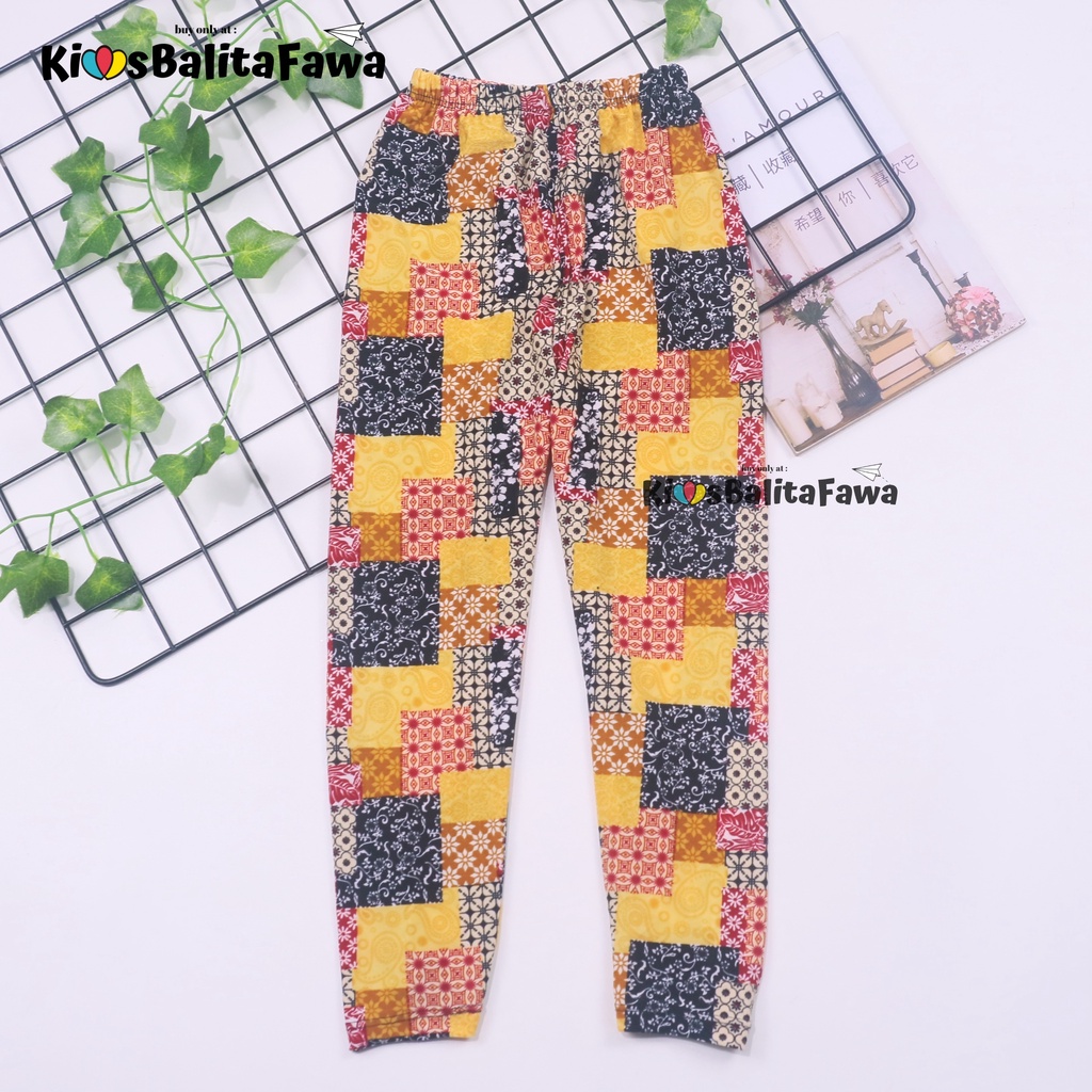 Legging Carlissa uk 4-5 Tahun / Leging Anak Perempuan Celana Panjang Ketat Motif Adem Grosir Murah