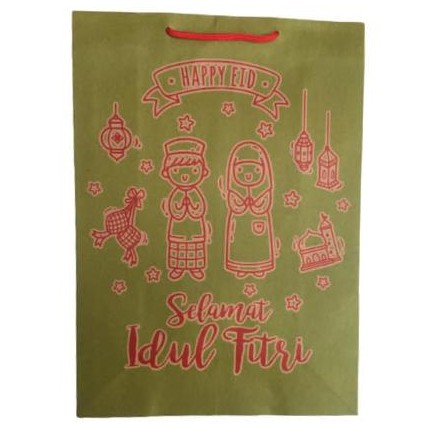 

Paper Bag Idul Fitri 30x40 | Paper Bag Lebaran Tas Paper Bag Lebaran Idul Fitri Tas kertas lebaran