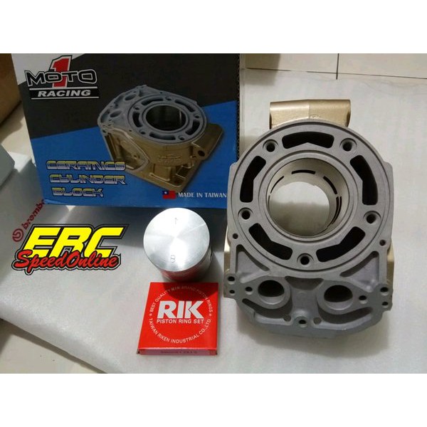 CYLINDER BLOK MOTO 1 NINJA R - NINJA RR GOLD 59 MM RACING ORIGINAL ORI