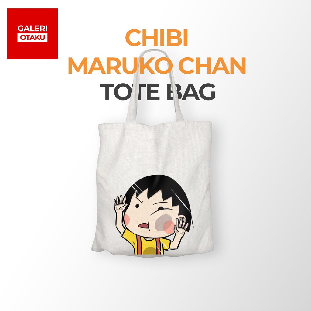 SALE TOTE BAG KANVAS ANIME CHIBI MARUKO CHAN / TOTE BAG WANITA / TOTE BAG ANIME