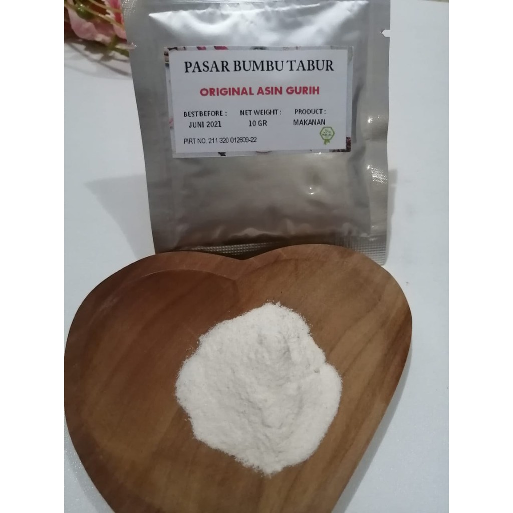 

BUMBU TABUR ORIGINAL ASIN GURIH 100 GR BUBUK MAKANAN SERBAGUNA ENAK MURAH HALAL