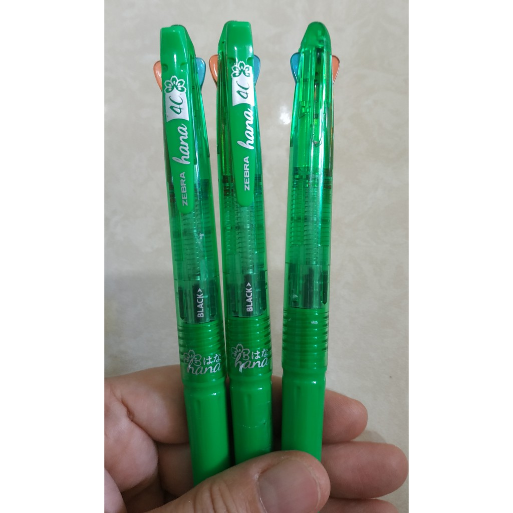 

Bolpen Pen Zebra Hana Clip On 4 Color