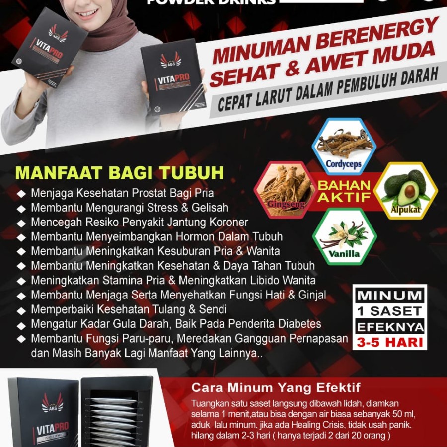 OBAT KUAT HERBAL PRIA VITAPRO BPOM HALAL MUI-2