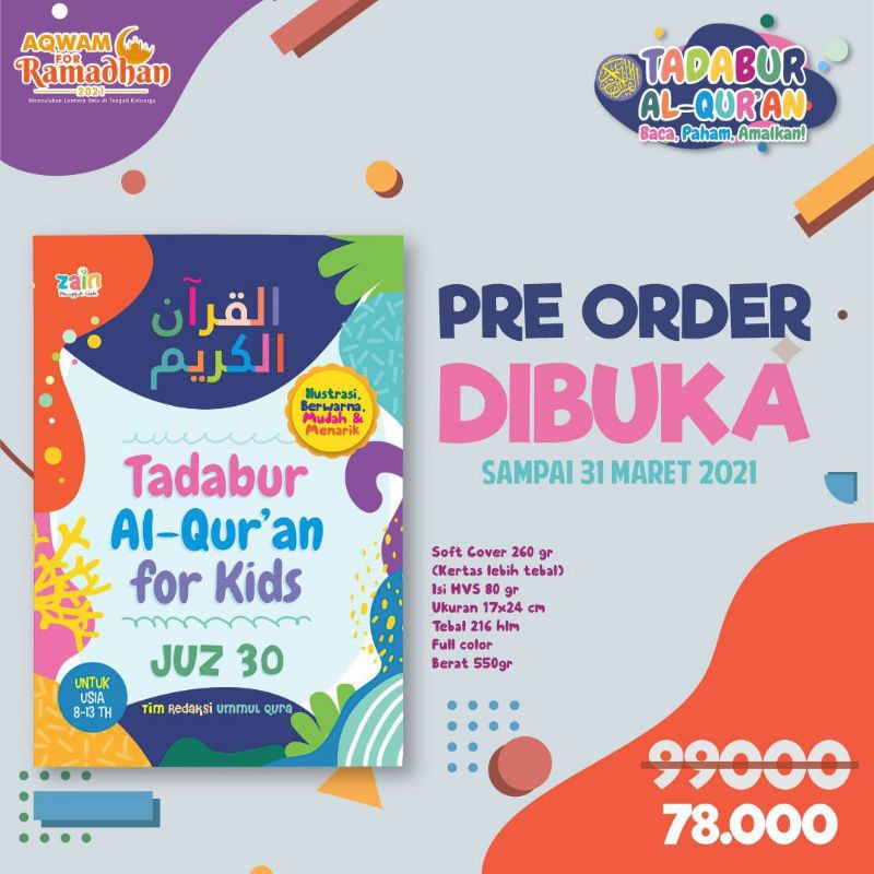 Taddabur Alquran juz 30 for kids