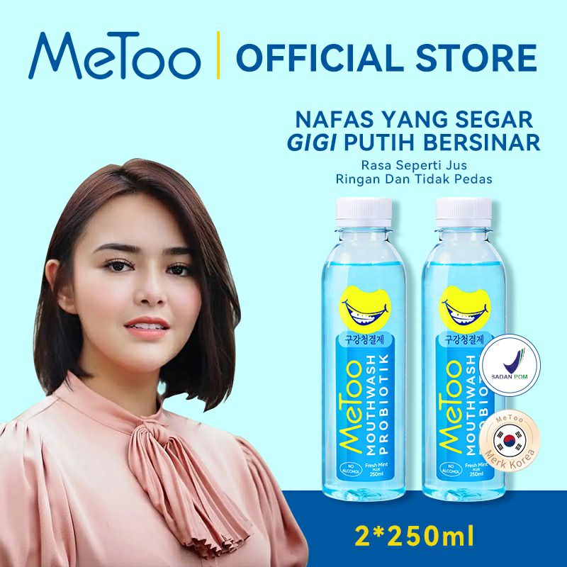 MeToo Fresh Mint / 100ML / 250 ML / Obat kumur / Pemutih Gigi