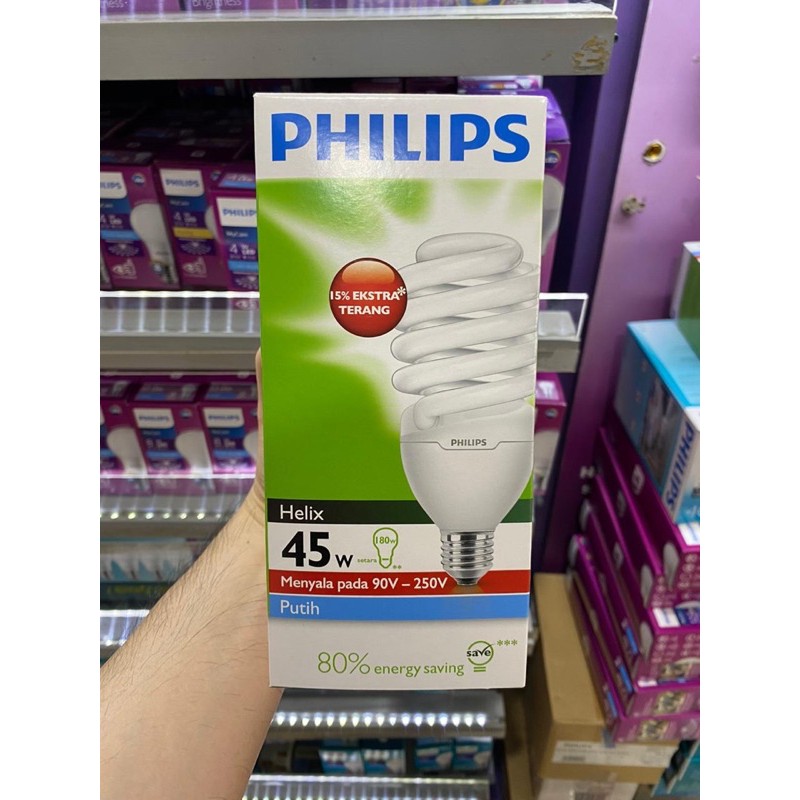 Bola Lampu LED Helix 45W Philips / Tornado / Spiral 45 Watt