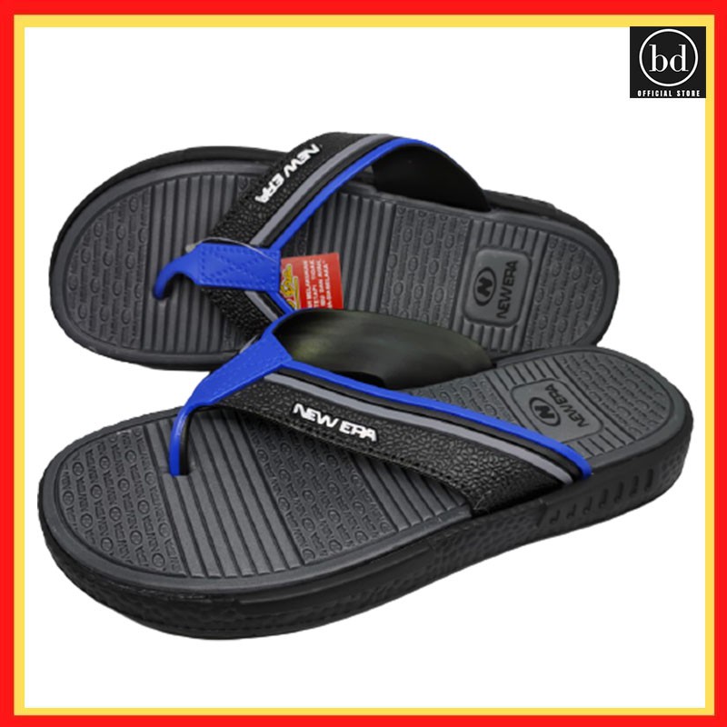 Sandal Jepit / Sendal Harian Karet Casual Cowok / Pria Dewasa Jumbo New Era Murah Terbaru S490