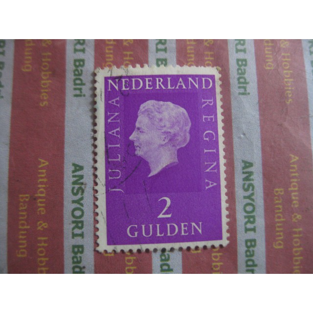 perangko prangko nederland juliana regina 2 gulden iklan L538