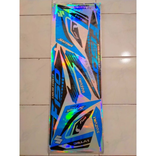stiker satria fu variasi/ striping satria fu hologram/ list satria fu 150
