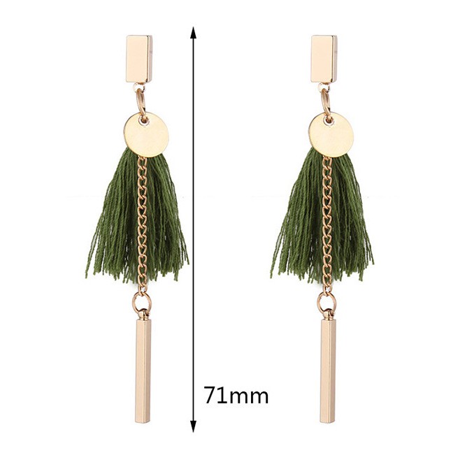 LRC Anting Tusuk Fashion Tassel Decorated Y6019X