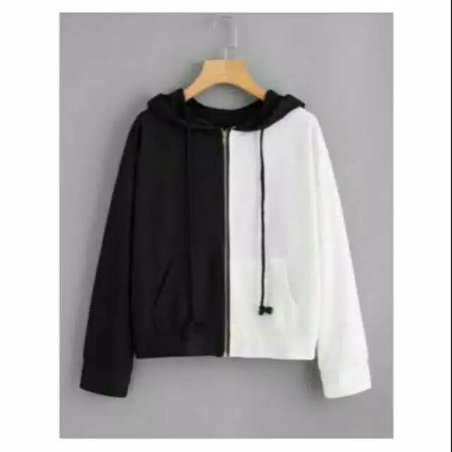 JNY.Co Jaket Hoodie TWO TONE