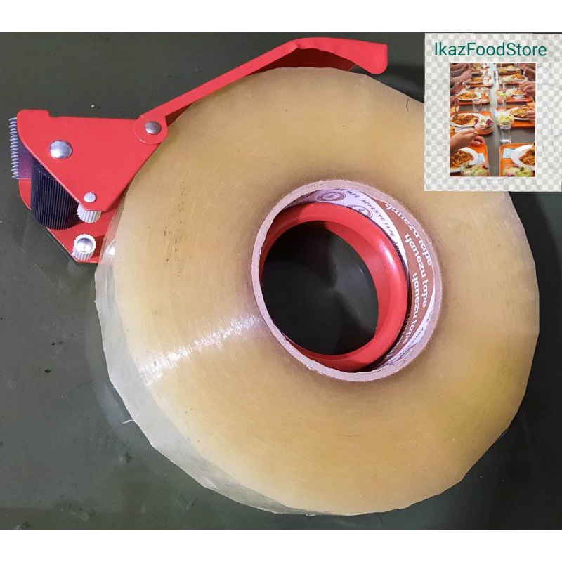 Tape cutter 450meter/500 Yard/315m, Besi Pemotong/Dispenser/tempat Lakban besar/300m/450m, tajam kua