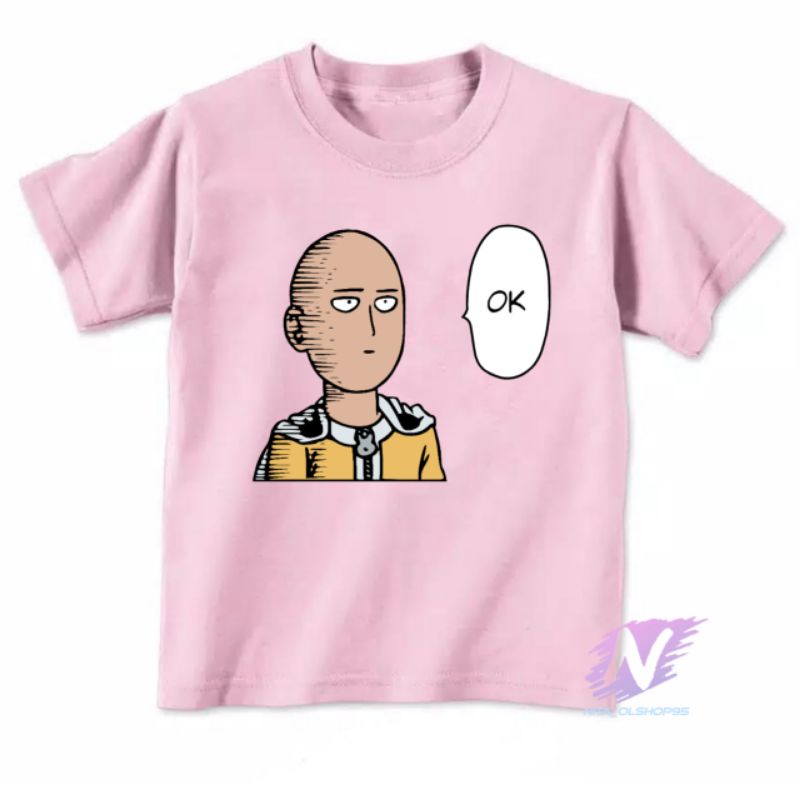 kaos one punch man kaos anak karakter anime