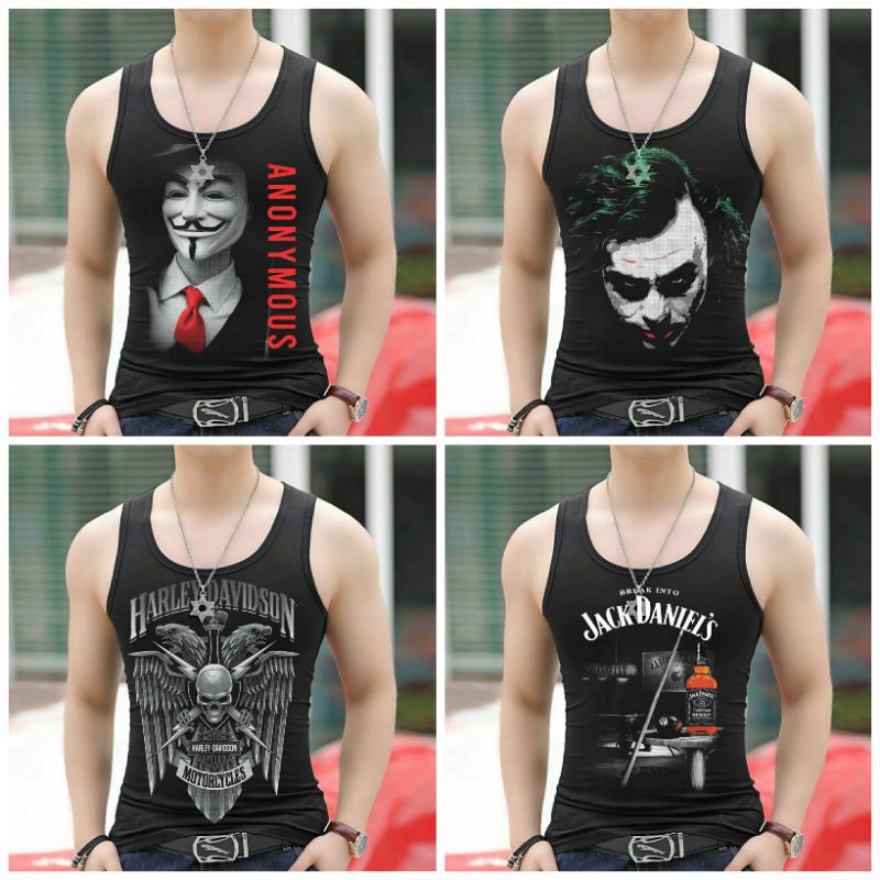 COD - ARPIOS SHOP - Singlet / Kaos Dalam Pria Model Terbaru Kekinian