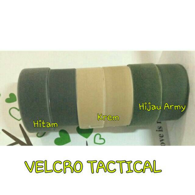 Velcro TNI Hitam (Lebar 10cm) / Velcro Tactical / Magic Tape