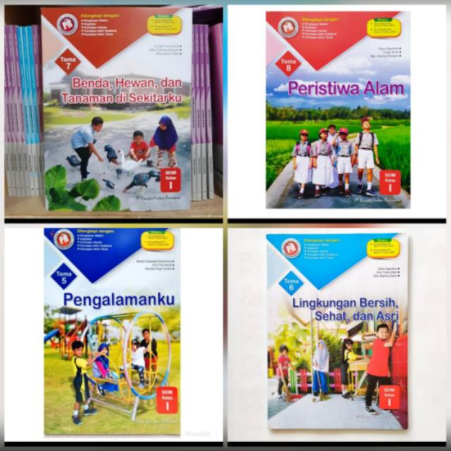 Buku PR Tematik Kelas 1 tema 5, 6, 7, 8 Revisi Intan Pariwara