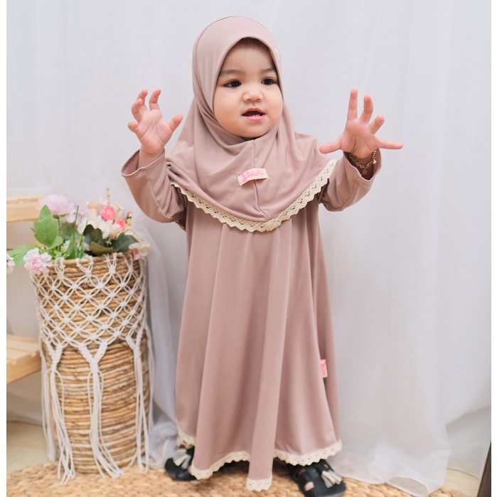 HONEYBLOSSOM gamis bayi alesha / gamis bayi perempuan satu set polos