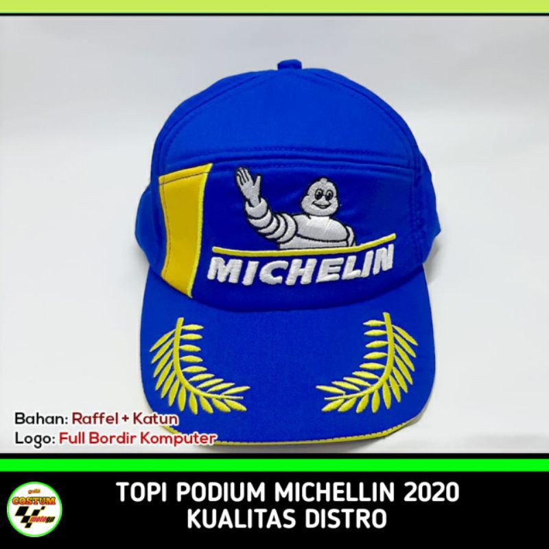 Topi Michelin Podium 2020 / Topi Motogp Michelin / Topi Podium Michellin / Topi Motogp