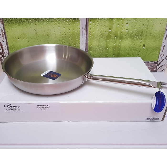 Bima Frying Pan 32 cm Chefs Wajan Penggorengan Stainless