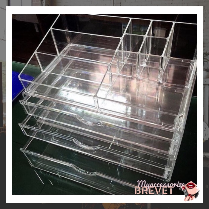 [HOTPRODUCT] ACRYLIC AKRILIK TEMPAT MAKEUP ORGANIZER DRAWER NH SKINCARE AKSESORIS