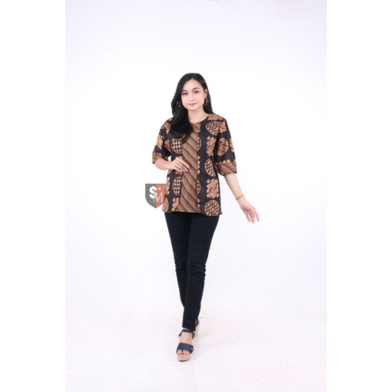 Atasan Batik Wanita PPBTK07 Modern Batik murah Cassual Atasanbatik Wanitabatik /Atasanwanita...-C