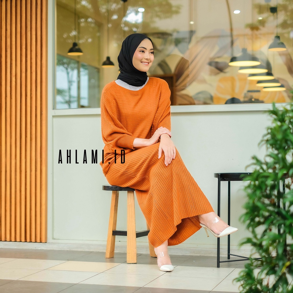 Ahlami- Kala Skirt Rok Rajut Premium Rok Span Knit Tebal Rok Rajut Span Rok Span Premium Rok Kerja Rok Formal Premium-4