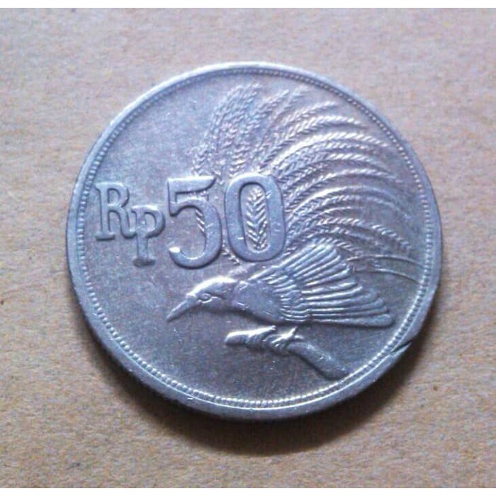 Uang koin 50 rupiah tahun 1971