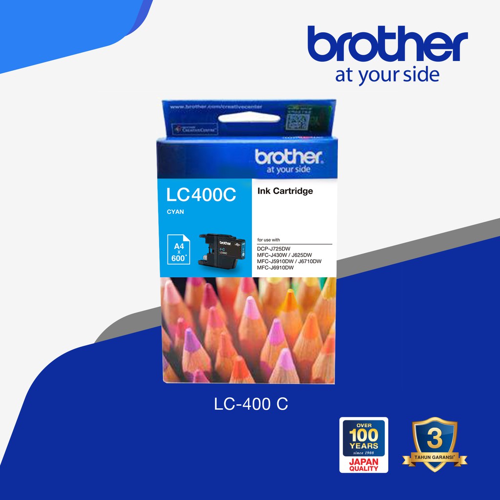 Tinta Brother LC-400 Ink Tinta Original Brother (Cyan)