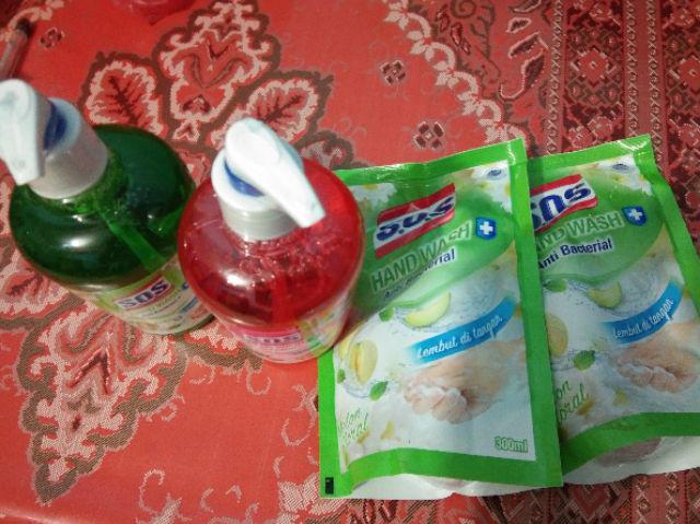 Sos Hand Wash/cuci Tangan Anti Bacterial Pump/pompa 400ml