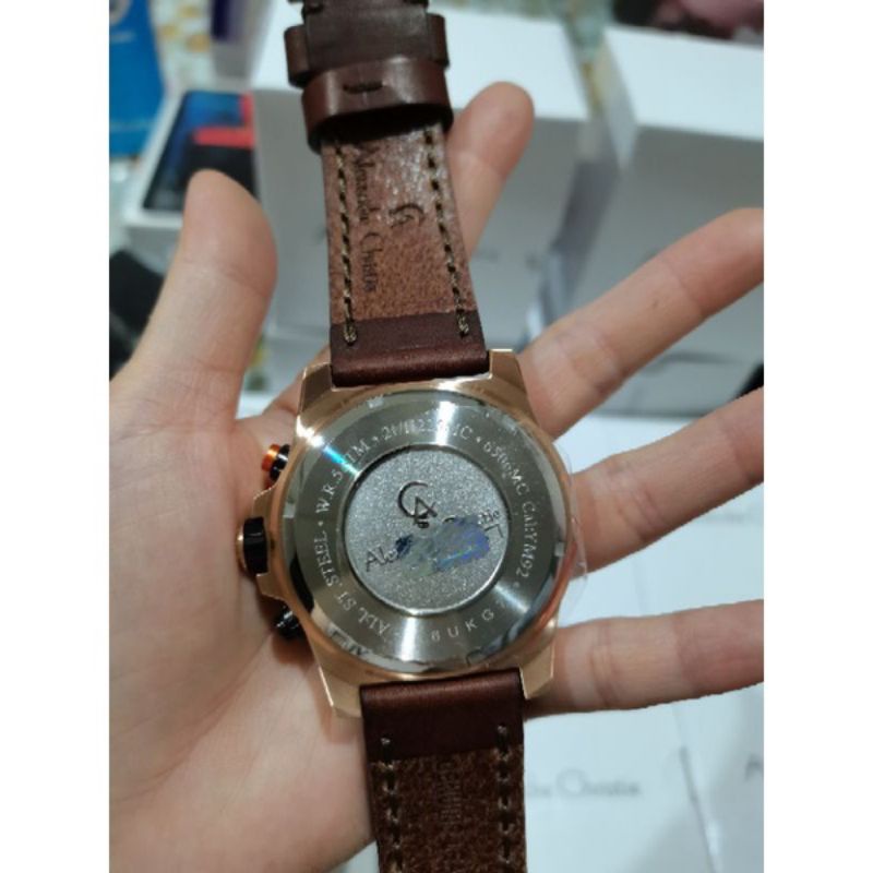 Alexandre Christie Ac 6506 / Ac 6594  Jam Tangan Pria Kulit Original