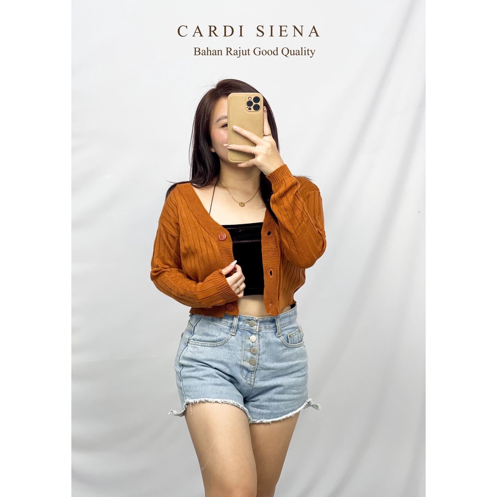 Basic id fashion Cardigan wanita rajut Siena