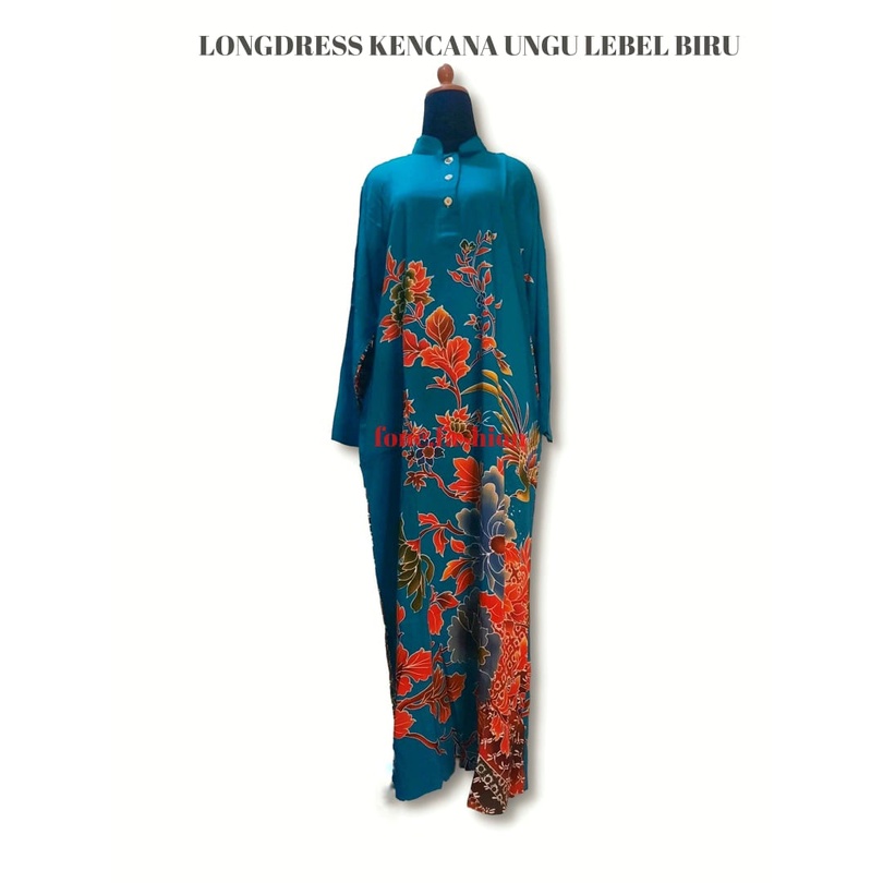 longdress kencana ungu lengan panjang daster lengan panjang lebel biru 04