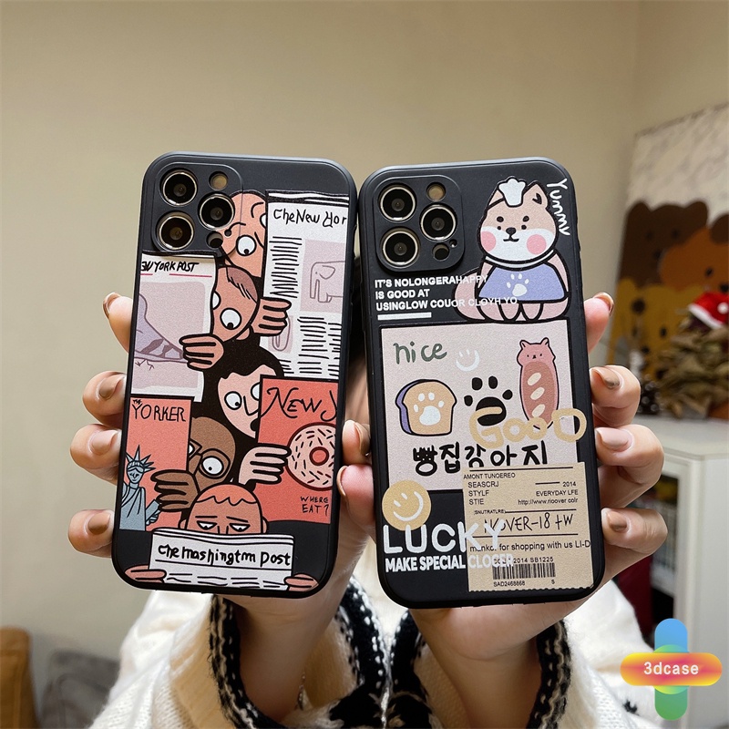 Case Infinix Hot 10s 10 Play Hot 10 10t 10i S4 9 Pro 11 Plus Hot 9 11 Play 11 11S NFC Infinix Smart 4 5 Pro 3 Plus Infinix Note 8 10 Tencno Spark 5 PRO A54 A15 A9 A5 Motif Interesting Retro Newspaper Silicone Case