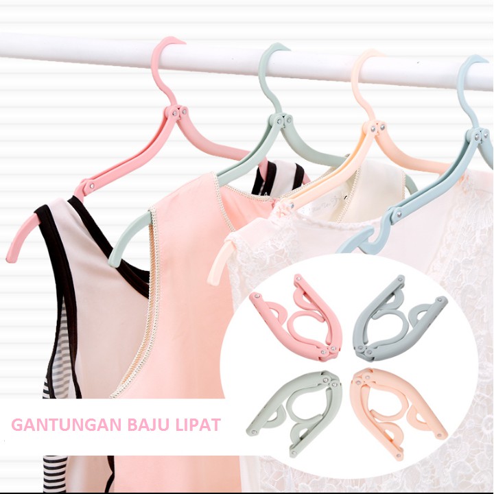 【GOGOMART】Hanger Baju Lipat / Gantungan Pakaian Lipat