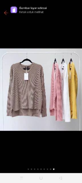 SWEATER RAJUT V- NECK PREMIUM