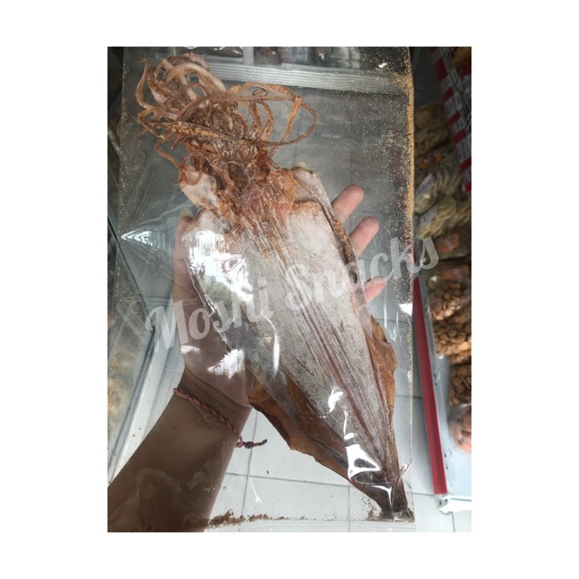 Juhi Panggang Cumi Asin Kering JUMBO Super Asli Bangka 100gr / Juhi Kering Jumbo / Sotong Asin