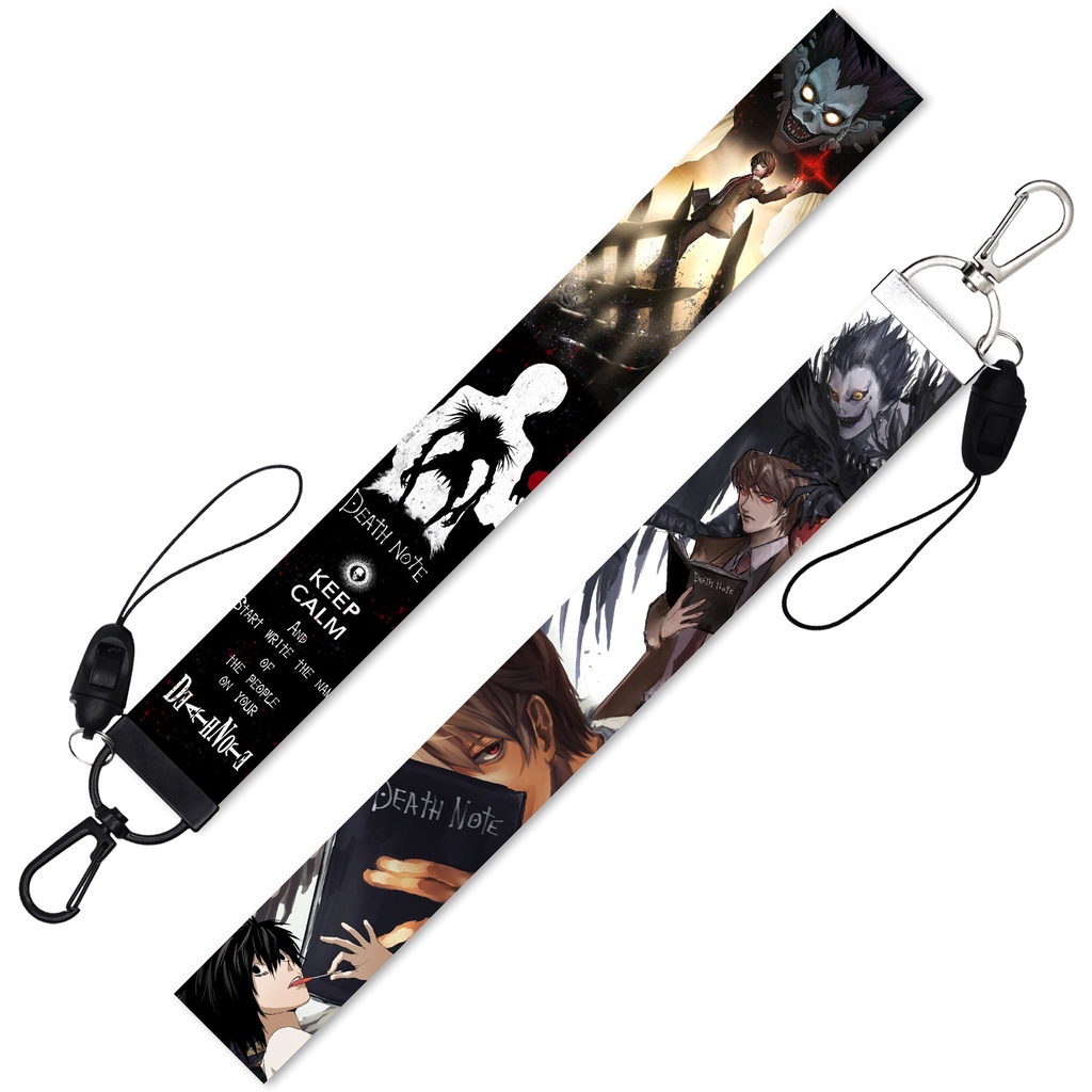 Tali lanyard Handphone Dengan Gantungan Kunci Model Death note