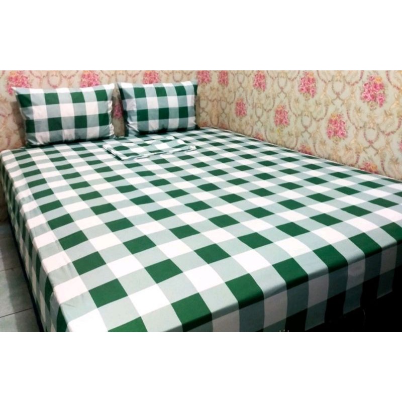 SPREI MOTIF AESTHETIC | KOTAK KOTAK KOREA STYLE | KOMPLIT l 180X200 160X200 120X200