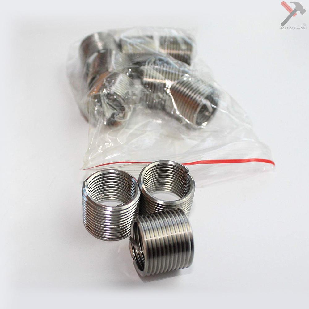 20 Pcs Alat Perbaikan Benang Metrik M5 M6 M8 M10 M12 M14 Helicoil Car Pro Coil M10X1.5