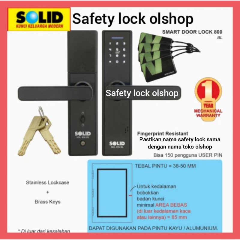 Smart door lock 800 SOLID