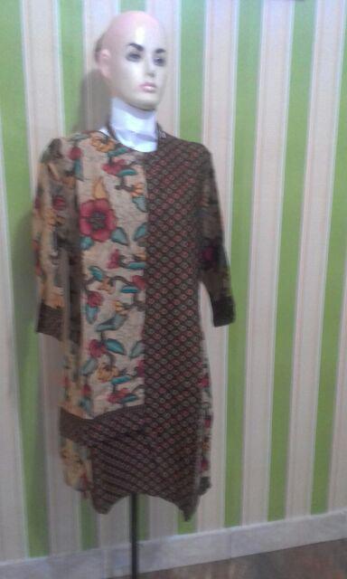 Dress Batik Tunik Tania New Size M, L, Xl