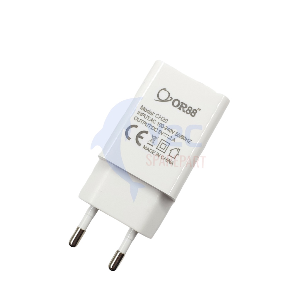 ADAPTOR CHARGER ORIENS CH20 / BATOK CASAN UNIVERSAL QUICK CHARGER OPPO VIVO REALME SAMSUNG XIAOMI A33 A37 A39 A59 F1S A3S A5S Y12 Y53 Y55 V5 Y91 V7 V9 C2 3 3I 5 5I  REDMI 2 3 4 5 5A 6 6A 7 7A 8 8A NOTE