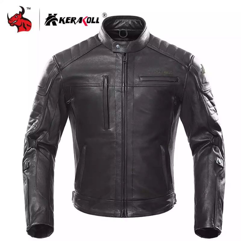 JAKET KULIT MOTOR PRIA ASLI DOMBA GARUT | JAKET KULIT TOURING TERBARU WARNA HITAM ORIGINAL