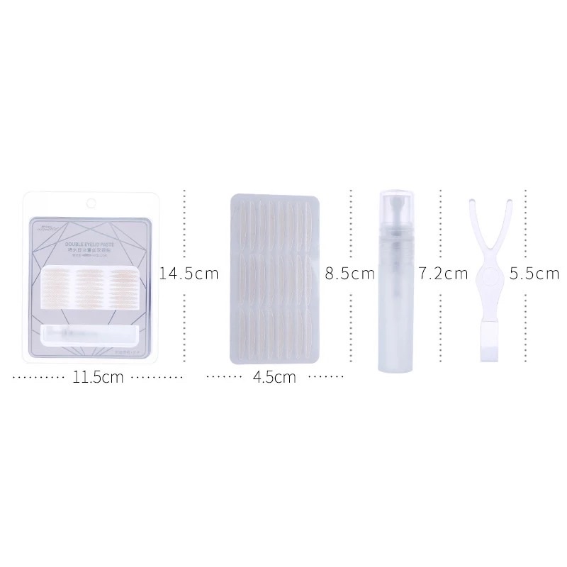 Invisible Breathable Waterproof Self Adhesive Mesh Lace Lift Double Eyelid Stickers Set