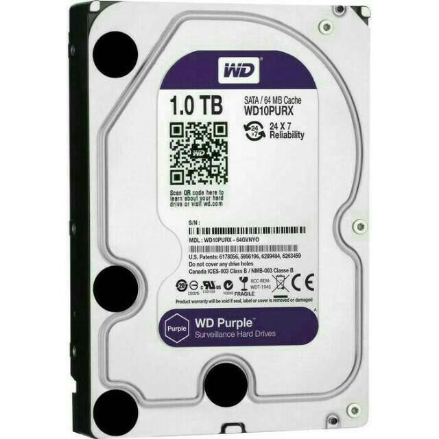 HARRDISK CCTV SATA 1 TB WD PURPLE/ HDD INTERNAL