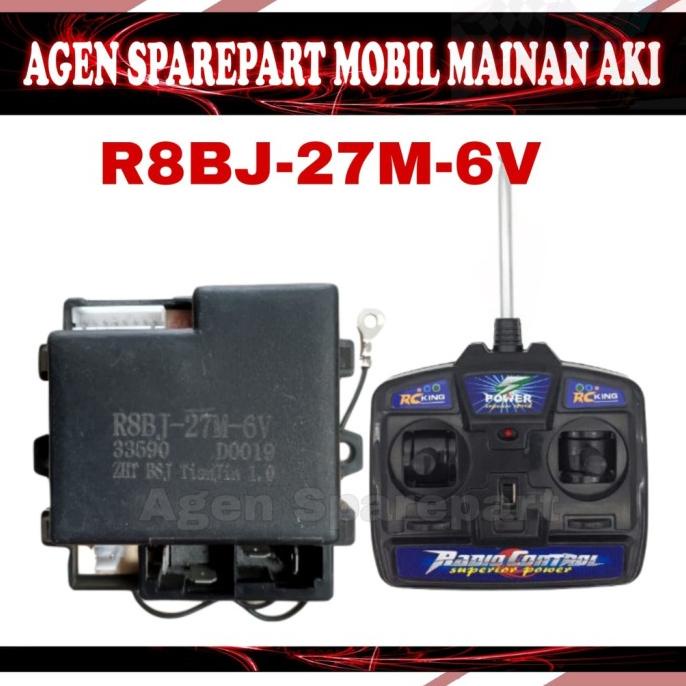 Remote + Remot R8Bj-27M-6V Mobil Mainan Aki Pliko