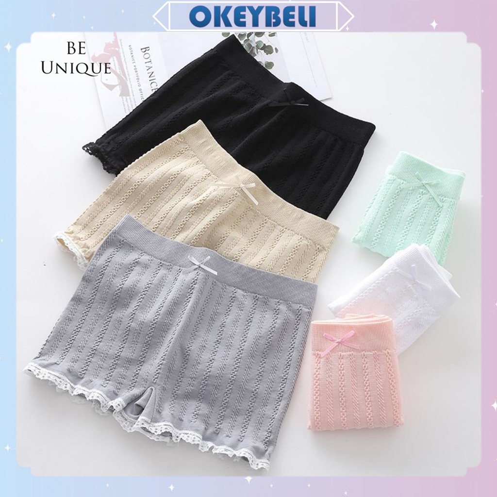 •OKEY BELI•CP032 Celana Pendek Wanita Kolor Wanita Pakaian Dalam Short Underwear Seamless