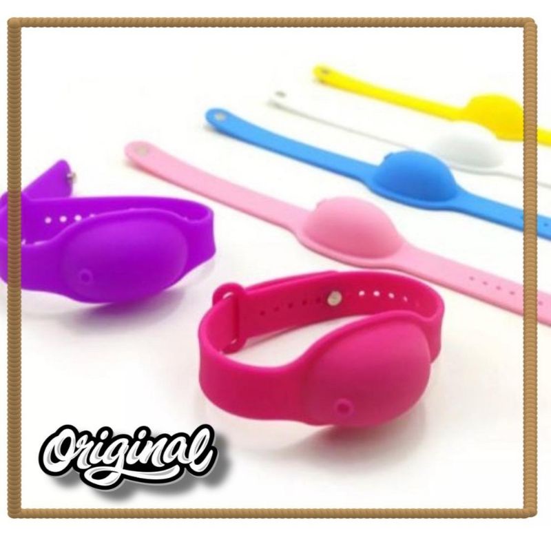 Gelang jam hand sanitizer sabun bahan silicone