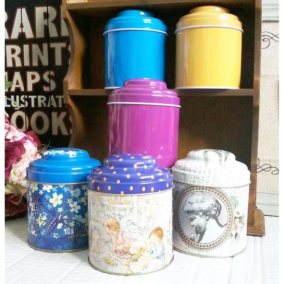 KALENG BULAT UNIK CANTIK/BOX/TIN/KOTAK HAMPERS