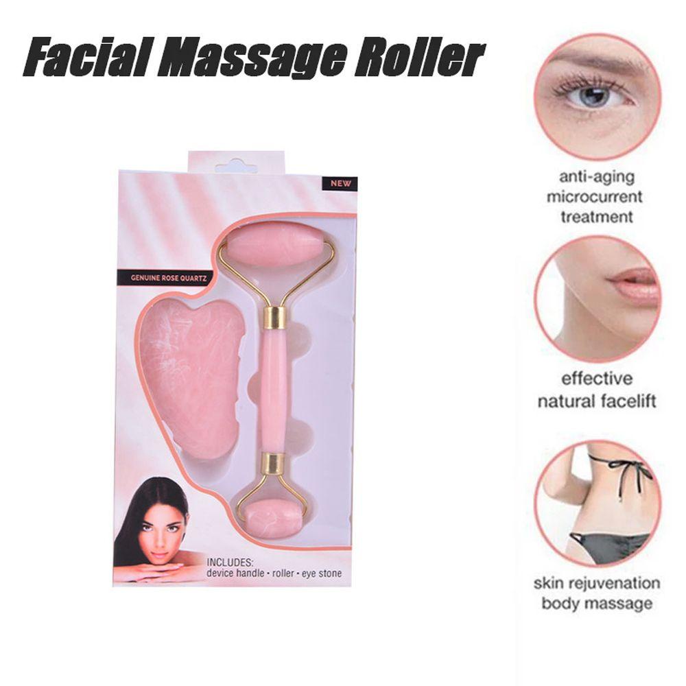 Mxbeauty Alat Pijat Wajah Roller Wanita Relaksasi Anti-Aging Pelangsing Leher Kerut Pengangkat Wajah Guasha Board